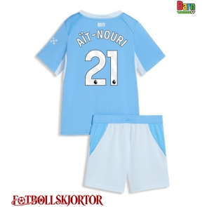 Manchester City Rayan Ait-Nouri #21 Hemmakläder Barn 2026-27 Kortärmad (+ Korta byxor)